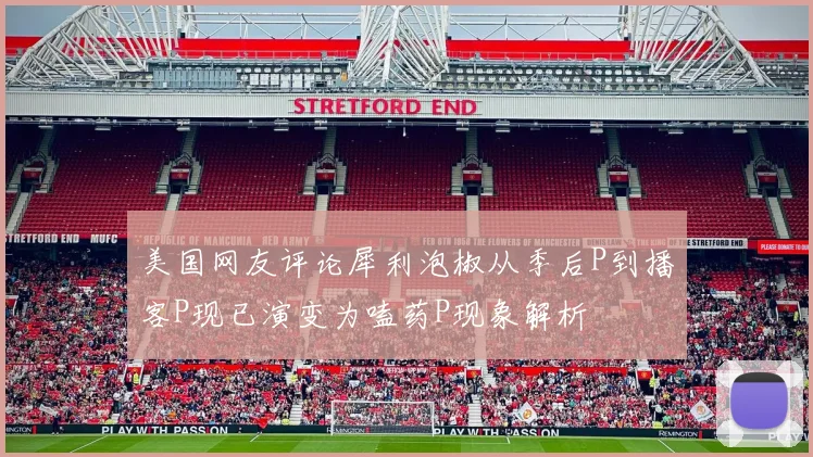 美国网友评论犀利泡椒从季后P到播客P现已演变为嗑药P现象解析